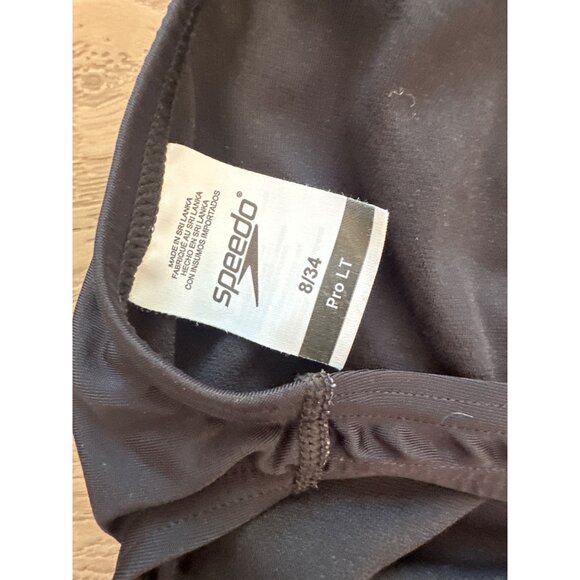 Speedo Pro LT Womens Black One-Piece Swimsuit Size 8/34 - Picture 3 of 3